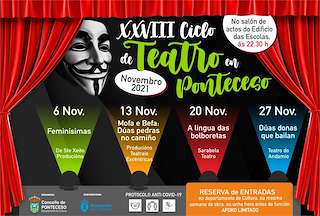 Fechas, información, programa, cartel, imágenes, mapa y ubicación de XXX Ciclo de Teatro  en  Ponteceso