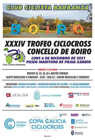 Fechas, información, programa, cartel, imágenes, mapa y ubicación de XXXVI Ciclocross Concello de Boiro