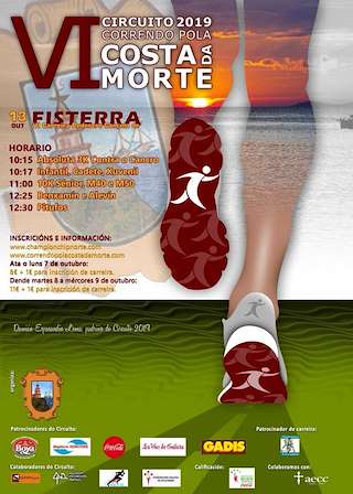 Fechas, información, programa, cartel, imágenes, mapa y ubicación de IX Circuito Correndo pola Costa da Morte - IX Carreira Pedestre (2024)  en  Fisterra