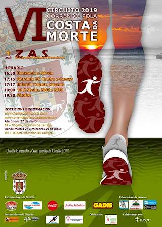 Fechas, información, programa, cartel, imágenes, mapa y ubicación de IX Circuito Correndo pola Costa da Morte - IX Carreira Pedestre  en  Zas