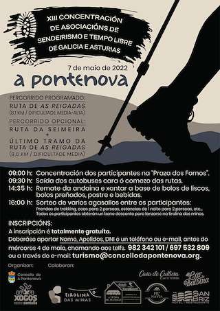 Fechas, información, programa, cartel, imágenes, mapa y ubicación de XV Concentración de Asoc. de Sendeirismo e Tempo Libre de Galicia e Asturias  en  A Pontenova