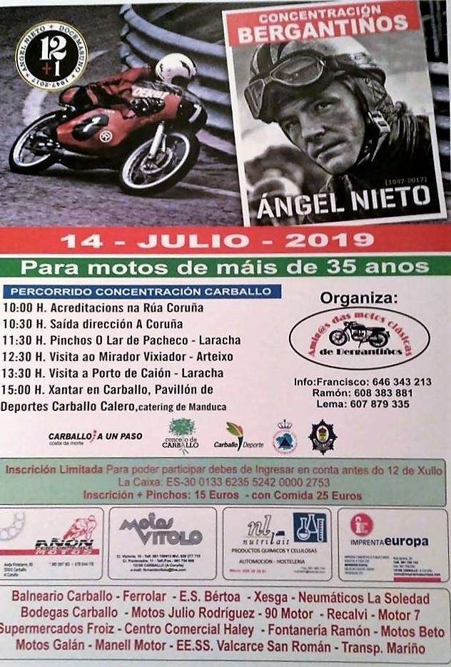 XVI Concentración de Motos Antigas (2024) en Carballo