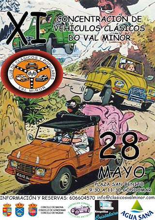 Fechas, información, programa, cartel, imágenes, mapa y ubicación de Concentración de Vehículos Clásicos Val Miñor  en  Gondomar