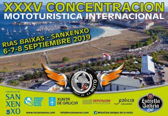 Concentración Internacional Moto Turística Rías Baixas (2024) en Sanxenxo