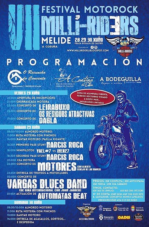 IX Concentración Motera Milli Riders (2024) en Melide