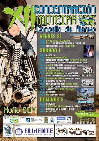Fechas, información, programa, cartel, imágenes, mapa y ubicación de XIV Concentración Motera  en  Rianxo