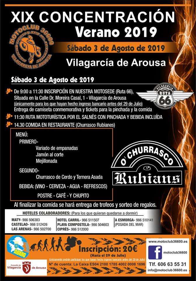 XX Concentración Motoclub 36600 en Vilagarcía de Arousa