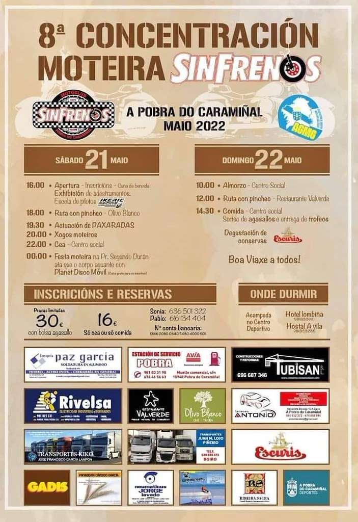 X Concentración Motoclub SinFrenos en A Pobra do Caramiñal