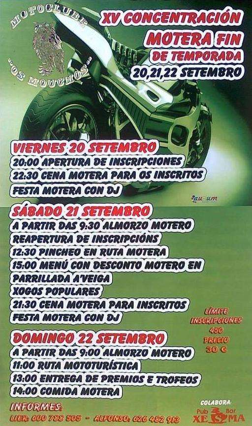 XXII Concentración Mototurística Os Mouchos en Paradela