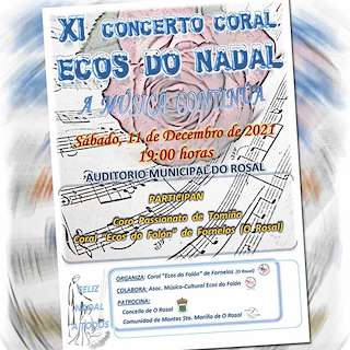 Fechas, información, programa, cartel, imágenes, mapa y ubicación de XIII Concerto Coral Ecos do Nadal  en  O Rosal