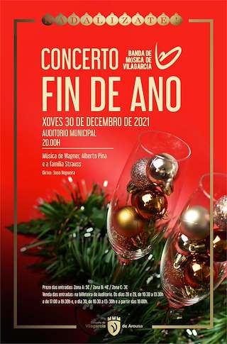 Fechas, información, programa, cartel, imágenes, mapa y ubicación de Concerto de Fin de Ano  en  Vilagarcía de Arousa