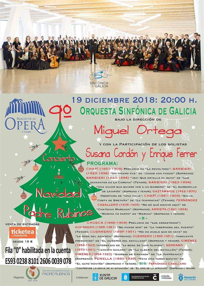 XII Concerto de Nadal Padre Rubinos en A Coruña