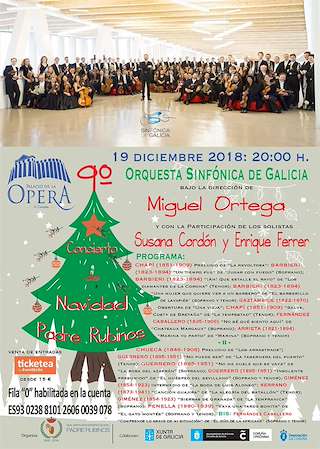 Fechas, información, programa, cartel, imágenes, mapa y ubicación de XII Concerto de Nadal Padre Rubinos  en  A Coruña