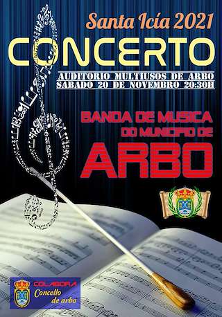 Fechas, información, programa, cartel, imágenes, mapa y ubicación de Concerto de Santa Icía  en  Arbo