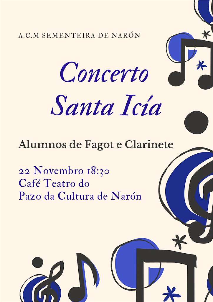 Concerto de Santa Icía da Asociación Cultural Musical Sementeira en Narón