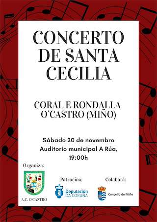 Fechas, información, programa, cartel, imágenes, mapa y ubicación de Concerto de Santa Icía  en  Miño