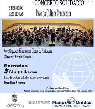 Fechas, información, programa, cartel, imágenes, mapa y ubicación de Concerto Solidario  en  Pontevedra