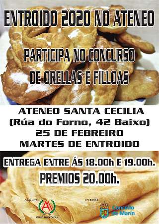 Fechas, información, programa, cartel, imágenes, mapa y ubicación de Concurso de Orellas y Filloas  en  Marín