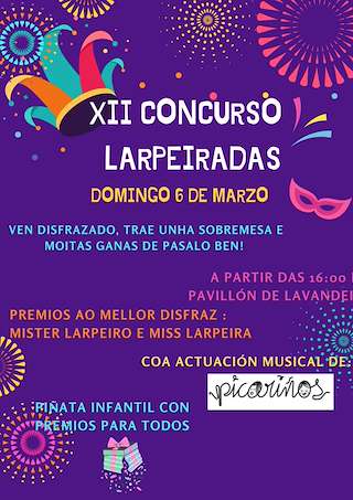 Fechas, información, programa, cartel, imágenes, mapa y ubicación de XV Concurso Larpeiradas  en  Cabanas