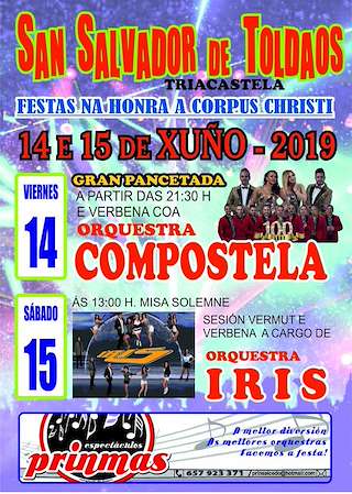 Fechas, información, programa, cartel, imágenes, mapa y ubicación de Corpus Christi de Toldaos  en  Triacastela