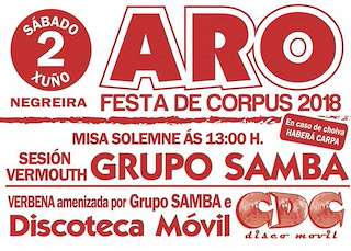 Fechas, información, programa, cartel, imágenes, mapa y ubicación de Corpus de San Vicente de Aro  en  Negreira