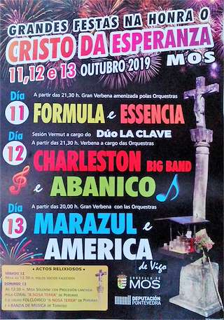 Fechas, información, programa, cartel, imágenes, mapa y ubicación de Cristo da Esperanza  en  Mos