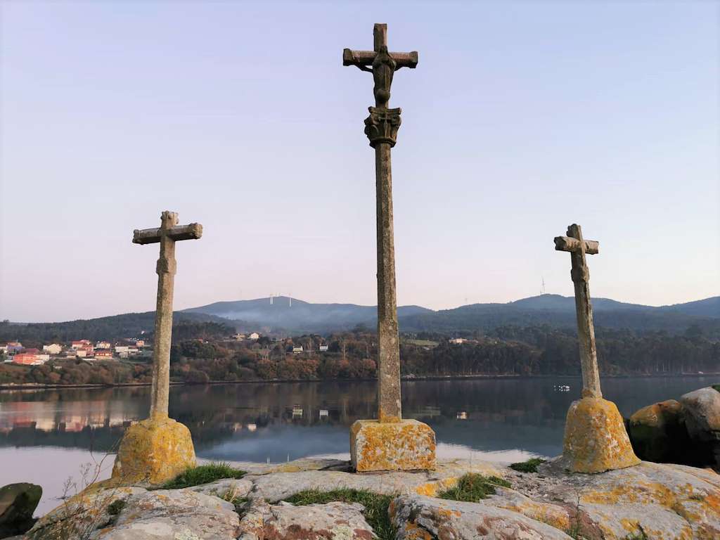 Cruceiro de As Tres Cruces en Rianxo
