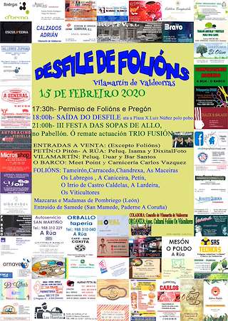 Desfile de Folións - V Festa das Sopas de Allo en Vilamartín de Valdeorras