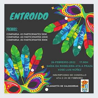 Fechas, información, programa, cartel, imágenes, mapa y ubicación de Desfile de Entroido  en  Vilamartín de Valdeorras