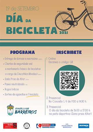 Fechas, información, programa, cartel, imágenes, mapa y ubicación de Día da Bicicleta  en  Barreiros