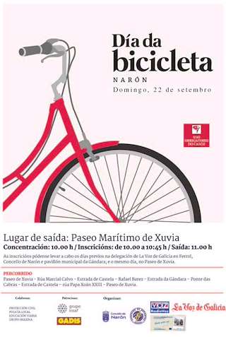 Fechas, información, programa, cartel, imágenes, mapa y ubicación de Día da Bicicleta  en  Narón