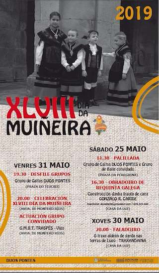 Fechas, información, programa, cartel, imágenes, mapa y ubicación de LI Día da Muiñeira  en  Pontevedra