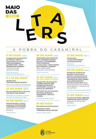 Fechas, información, programa, cartel, imágenes, mapa y ubicación de Día das Letras Galegas  en  A Pobra do Caramiñal