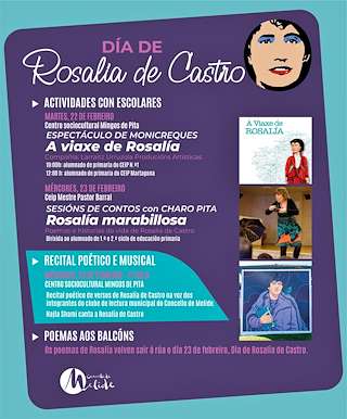Fechas, información, programa, cartel, imágenes, mapa y ubicación de Día de Rosalía  en  Melide