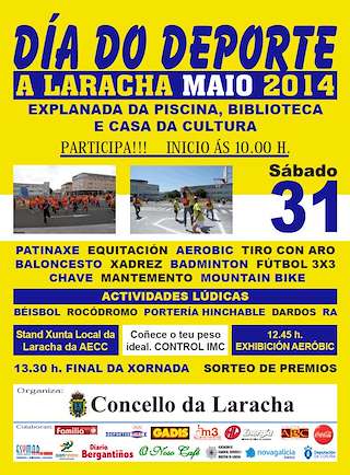Fechas, información, programa, cartel, imágenes, mapa y ubicación de XIV Día do Deporte  en  Laracha