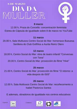 Fechas, información, programa, cartel, imágenes, mapa y ubicación de Día Internacional da Muller  en  Bueu