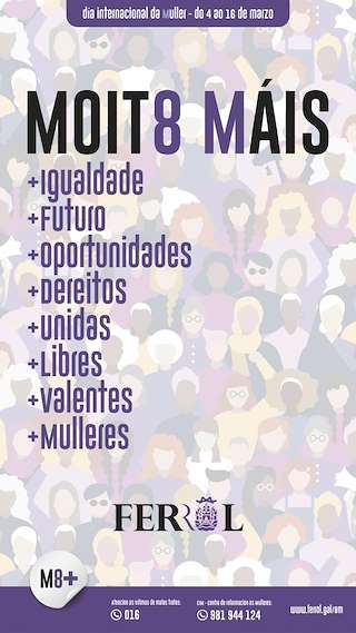 Fechas, información, programa, cartel, imágenes, mapa y ubicación de Día Internacional da Muller  en  Ferrol