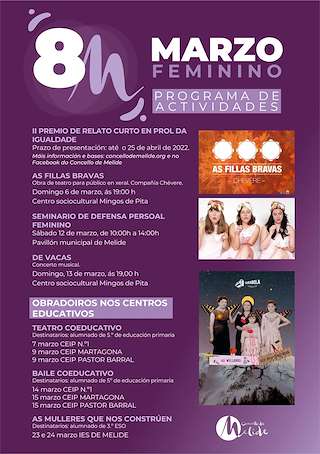 Fechas, información, programa, cartel, imágenes, mapa y ubicación de Día Internacional da Muller  en  Melide