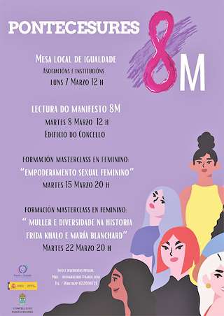 Fechas, información, programa, cartel, imágenes, mapa y ubicación de Día Internacional da Muller  en  Pontecesures