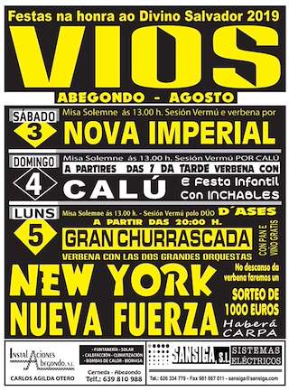 Fechas, información, programa, cartel, imágenes, mapa y ubicación de Divino Salvador de Viós  en  Abegondo