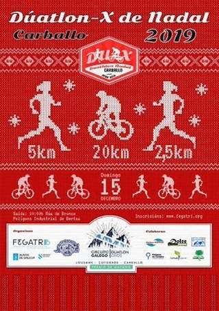Fechas, información, programa, cartel, imágenes, mapa y ubicación de Duatlón X de Nadal  en  Carballo