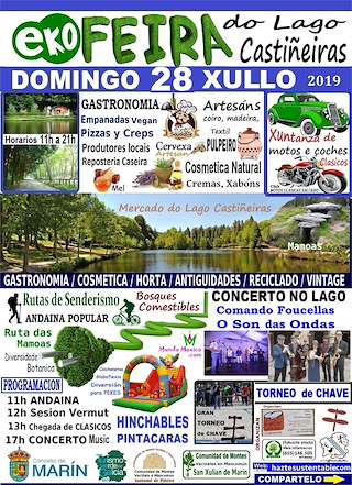 Fechas, información, programa, cartel, imágenes, mapa y ubicación de EcoFeira do Lago Castiñeiras (2024)  en  Marín