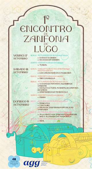 Fechas, información, programa, cartel, imágenes, mapa y ubicación de III Encontro Celme de Zanfona  en  Lugo