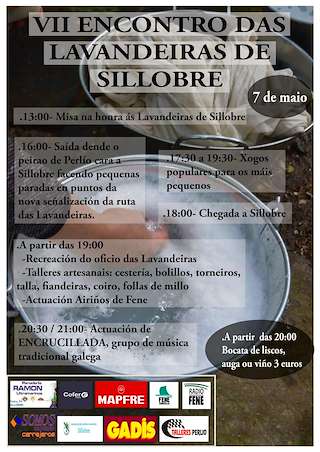 Fechas, información, programa, cartel, imágenes, mapa y ubicación de IX Encontro das Lavandeiras de Sillobre  en  Fene