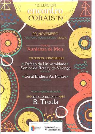 Fechas, información, programa, cartel, imágenes, mapa y ubicación de XIV Encontro de Corais  en  Meis