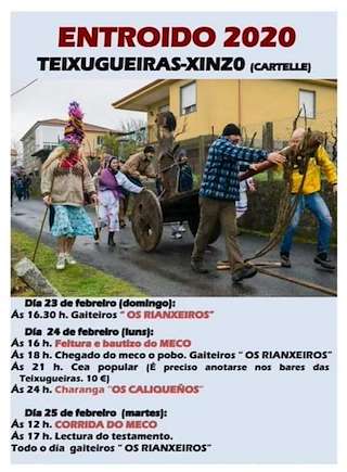 Entroido de As Teixugueiras-Xinzo en Cartelle
