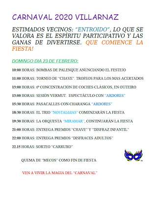 Entroido de Vilarnaz en Coles