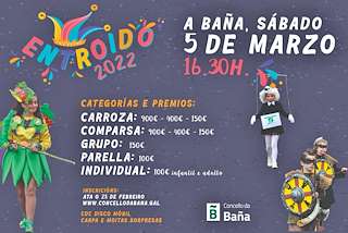 Fechas, información, programa, cartel, imágenes, mapa y ubicación de Entroido  en  A Baña