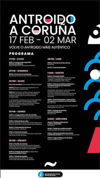 Fechas, información, programa, cartel, imágenes, mapa y ubicación de Entroido  en  A Coruña