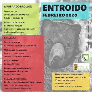 Fechas, información, programa, cartel, imágenes, mapa y ubicación de Entroido  en  A Pobra do Brollón